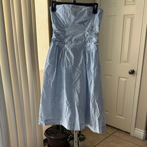 Wild Fable Strapless Light Blue Dress